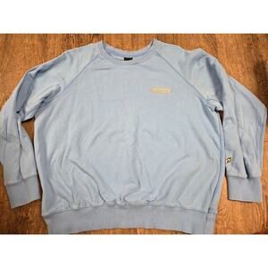 Peloton Sweatshirt XL Crewneck Blue Long Sleeve Cotton Performance